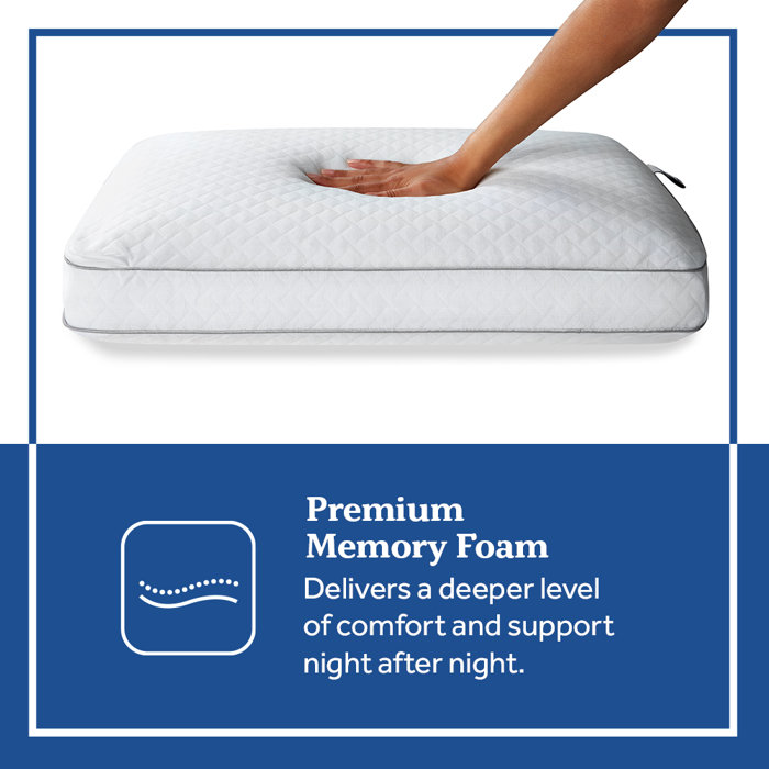 Sealy Essentials Classic Memory Foam Pillows, 2 Pack & Reviews Wayfair